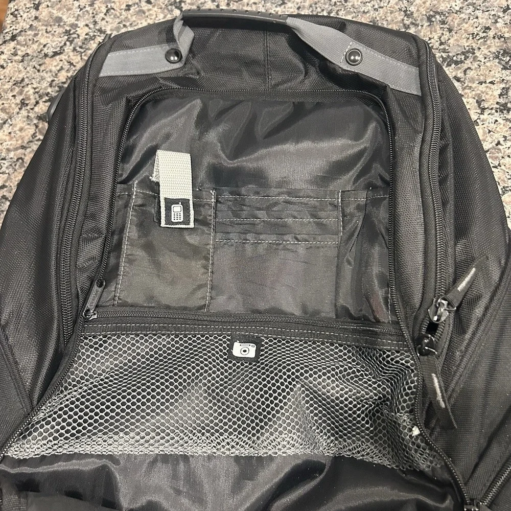 HP  Laptop  Pouch Carrying Backpack Travel Work Black Grey TSA Friendly